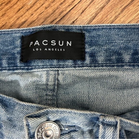 PacSun | Slim White Strip Jeans - Picture 7 of 11